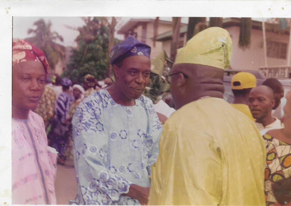 D.D WITH CHIEF AYO WEDEL AT A PARTY MEETING