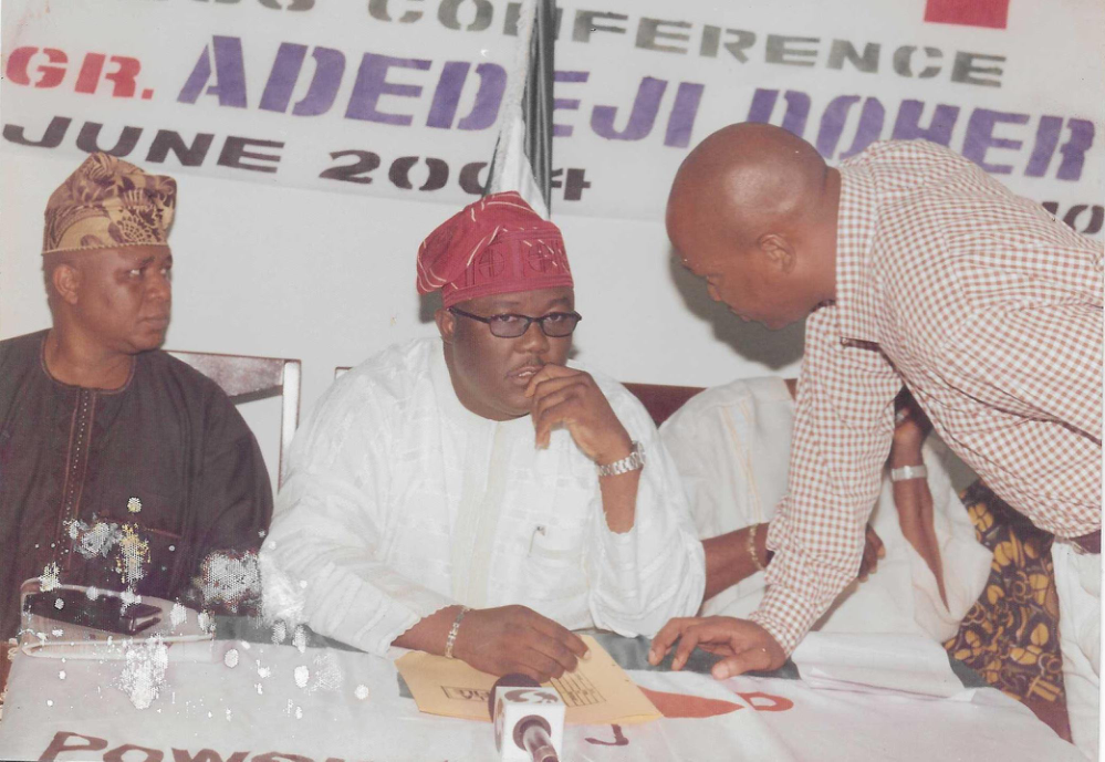 D.D WITH PRESENT DEPUTY CHAIRMAN OF PDP. ALHAJI CHIEF APENA