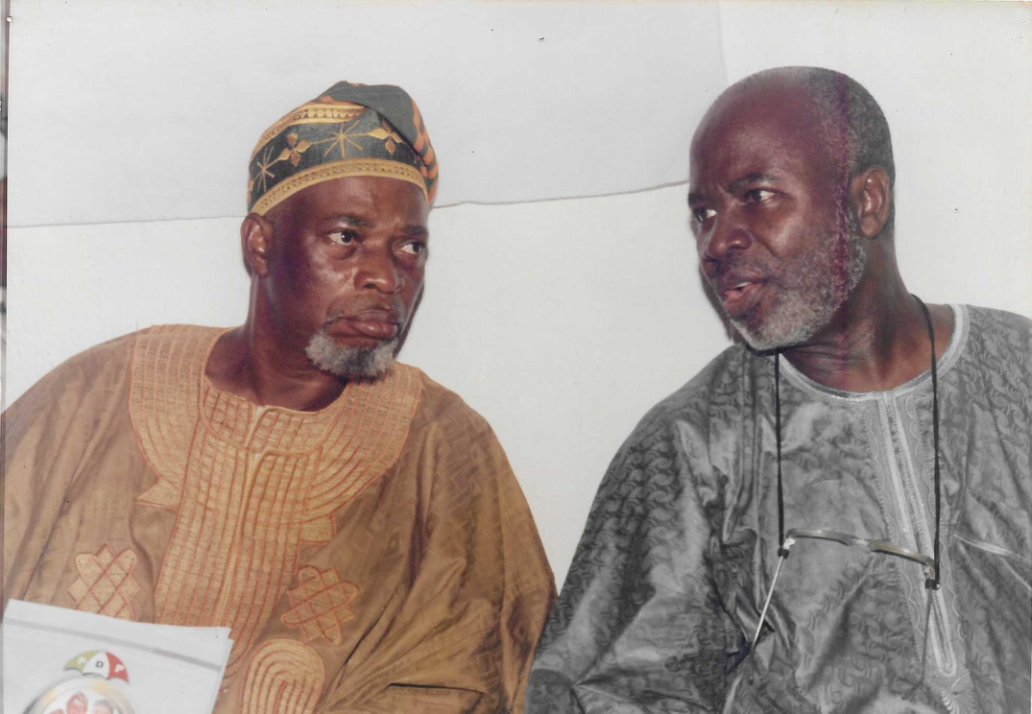DR OLAJUMOKE AND A LEADER AT PARTY MEETING OF SOUTHWEST