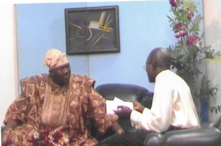 HIS EXCELLENCY AT NTA IBADAN ON ALIVE PROGRAMME