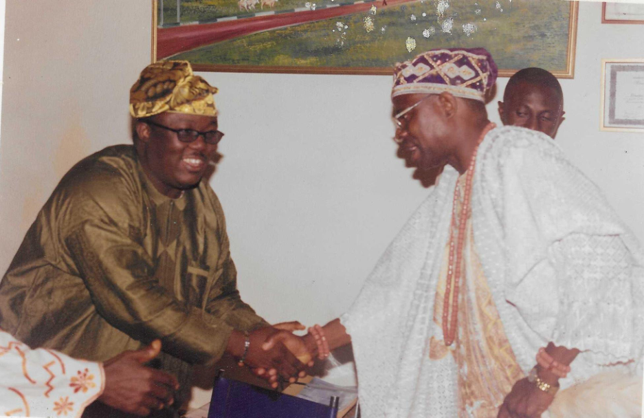HIS EXCELLENCY MAKES A COURTESY CALL ON BAALE OF OMOLE