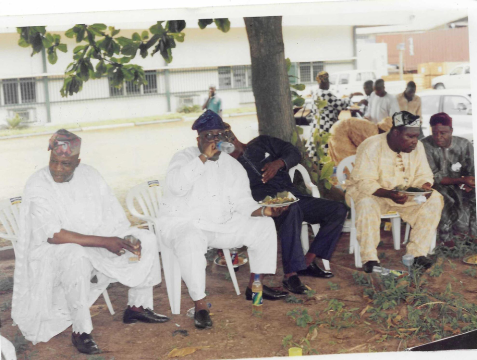 HIS EXCELLENCY WITH AKEUSOLA BADAGRY CHAIRMAN AND LATE CHIEF TOULET OF LAGOS ISLAND