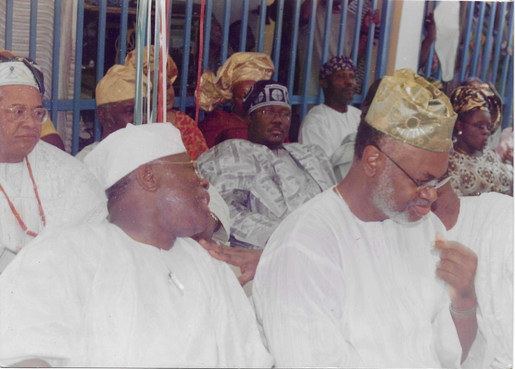 HIS EXCELLENCY WITH CHIEFTAINCY OF THE PARTY, LATE ENGR FUNSHO WILLIAMS,CHIEF OLABODE GEORGE
