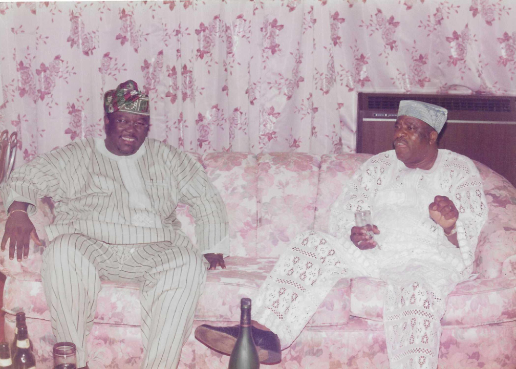 HIS EXCELLENCY WITH CHIEF ANTHONY ADEFUYE,VISIT TO THE LEADER