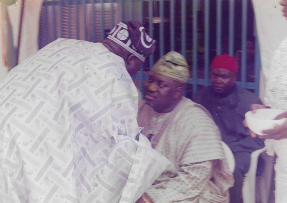 HIS EXCELLENCY WITH LATE MUYIWA COLLINS, NATIONAL YOUTH LEADER P.D.P