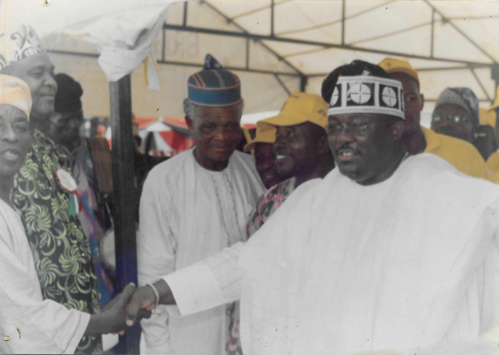 HIS EXCELLENCY WITH SOME LEADERS OF THE PARTY FROM APAPA